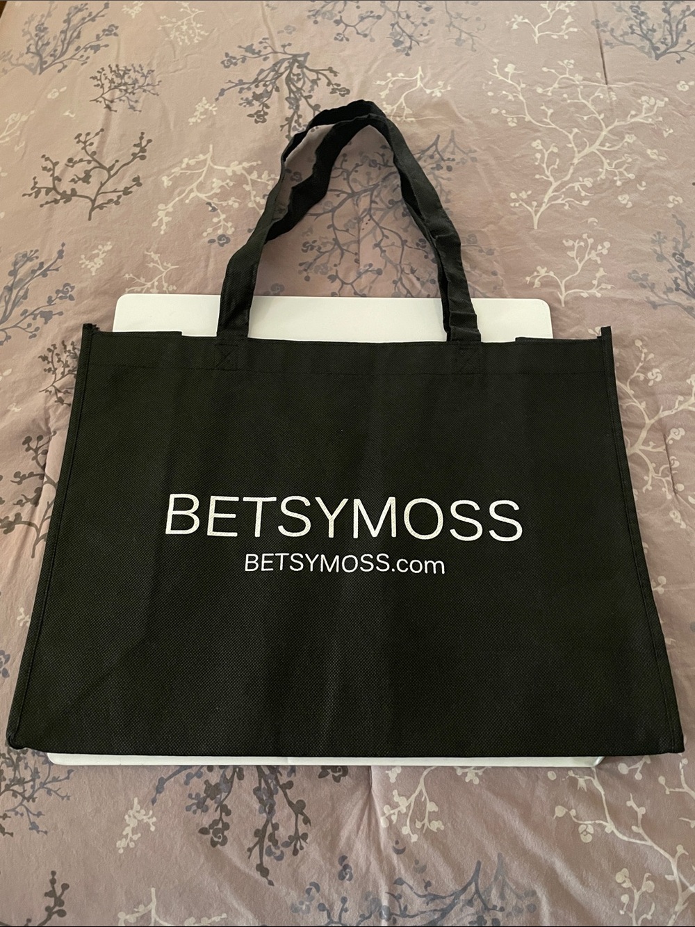 Black Logo Tote Bag